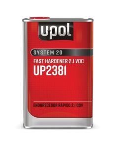 U Pol Products SYSTEM 20 UP2381 Fast Hardener, 1 L Tin, Clear, Liquid, Use With: 2.1 VOC 2K Primers and Clearcoats