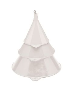 Plews Edelmann Funnel Plastic 3pc Set All White
