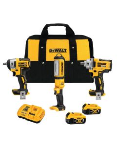 DWTDCK302P2 image(0) - DeWalt 20V MAX* XR 3-Tool Automotive Combo Kit