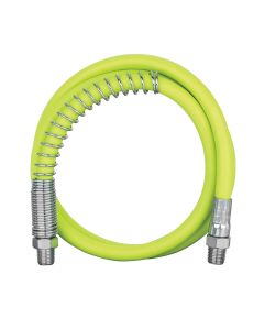 Legacy Manufacturing Flexzilla Grease Hose 1/8" x 36", 1/8" MNPT Ends, Spring Guard