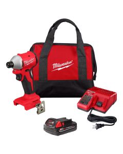 MLW3650-21P image(0) - Milwaukee Tool M18 Compact Brushless 1/4 Hex Impact Driver Kit