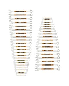 GEARWRENCH 44 Piece 12 Point SAE/Metric Hi-Viz Long Pattern Combination Wrench Set