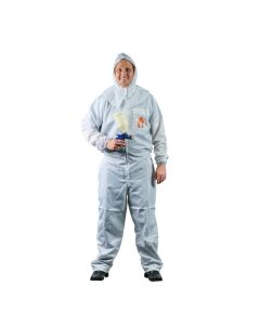 HITPS215W image(0) - High Teck Products PS215W Premium Paint Suit, X-Large, White, 2-Way Zipper