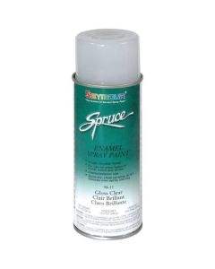 Seymour Spruce 98-11 Enamel Spray Paint, 16 fl-oz Aerosol Can, Clear, 15 sq-ft Coverage