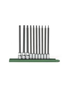 KDT80588 image(1) - GearWrench 10 Piece 1/4 Inch & 3/8 Inch Drive Long Torx Bit Socket Set