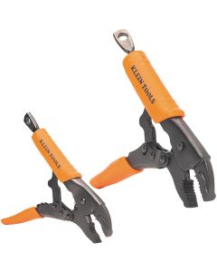 Klein Tools C-Clamp Locking Pliers with Swivel Jaws Set, 6- and 11-Inch, 2-Piece