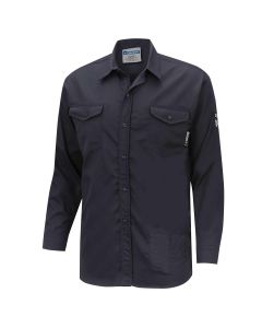 OBRZFI509-2XL image(0) - OBERON Button Up Shirt - FR/Arc-Rated 7.5 oz  88/12 - Navy - Size: 2XL