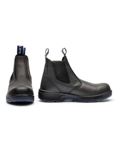 RDBBTCST9 image(0) - Redback Boots USA Blue Tongue Station 6-inch Black Slip On Composite Toe, Puncture Resistant (9US)