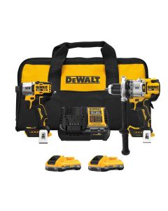 DEWALT 20V MAX*XR&reg;  2-Tool Hammer Drill/Impact Combo Kit with POWERPACK &trade; Batteries