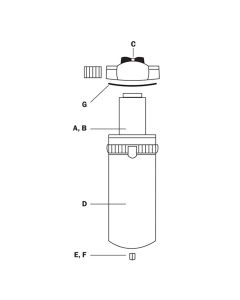 RTC4P060 image(0) - Reading Technologies  4P-060 1-Stage Replacement Filter Element, For Use With Eliminator II 25 scfm Desiccant Dryer