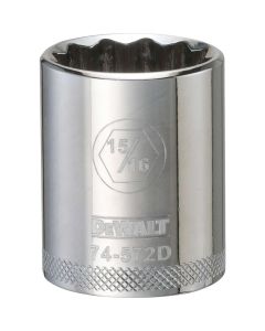 DWTDWMT74572OSP image(1) - DEWALT 001Pc 12Dr Socket-12Pt-15/16