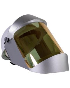 OBERON Face Shield & Hard Cap - Heat Reflective - Window: Clear Gold Anti-Fog - With Lower Crown and Shield Extender