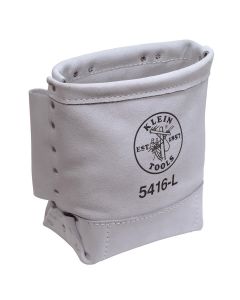 KLE5416L image(0) - Klein Tools Tool Bag, Bull-Pin and Bolt Bag, Tunnel Loop, Leather, 5 x 10 x 9-Inch
