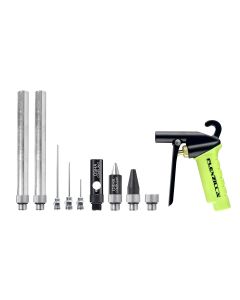 LEGAG1500FZKIT image(1) - Legacy Manufacturing Flexzilla X1 Blow Gun Kit, 10-Piece, ZillaGreen