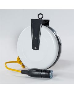 SafTlite by General Manufacturing Commercial Power Supply Reel 40 Foot 16/3 Cord with Saf T Lok Outlet 10 Amp
