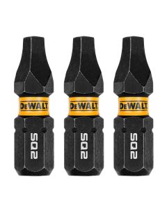 DWTDWAF1SQ2IR3 image(0) - DEWALT 1In Square #2 Flextorq 3Pk
