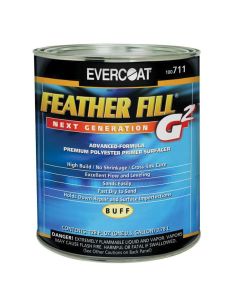Fibre glass Evercoat FEATHER FILL G 2 100711 High-Build Polyester Primer Surfacer, 1 gal Round Can, Buff