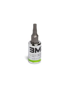 GETGEASMH3RPT image(0) - Grip Edge Tools 3mm 1/4" Dr Short RPT Hex Bit Socket