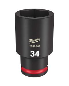 Milwaukee Tool SHOCKWAVE Impact Duty  1/2"Drive 34MM Deep 6 Point Socket