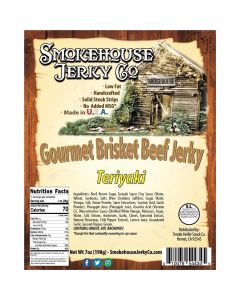 THS544345 image(0) - Tender Heifer Snack Co. Teriyaki Gourmet Beef Brisket Jerky - 7 Ounce