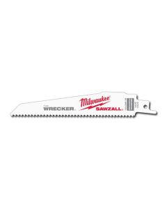 MLW48-00-5701 image(2) - Milwaukee Tool The WRECKER Multi-Material SAWZALL Blade 6" 7/11TPI 5pk