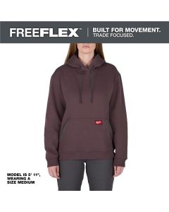 MLWF251P-L image(2) - Milwaukee Tool Women's FREEFLEX Pullover Hoodie- Purple - L
