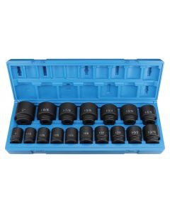 GRE8017 image(0) - Grey Pneumatic 3/4" Dr. 17 Piece Fractional Set 1"-2"