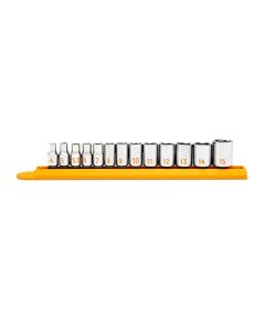 GEARWRENCH 13 Piece 1/4" Drive 6 Point Metric Hi-Viz Socket Set