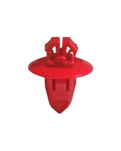 AUVECO 20391 Fender Molding Clip, 17 mm Dia Head x 13 mm L Stem, Nylon, Red
