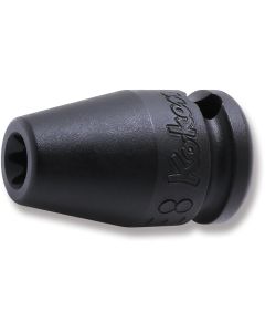 KKN13425EG-E8 image(0) - Ko-ken USA 13425EG-E8 3/8 Sq. Dr. Impact TORX E8 Socket w/ Magnet - Length 32mm