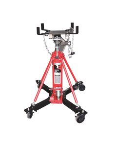 INT3102 image(0) - American Forge & Foundry Transmission Jack - Hydraulic - Telescopic - Two Stage - 2,000 Lbs. Capacity - 37" Min H to 76" High H - Manual Foot Pedal - Double Pump Quick Lift