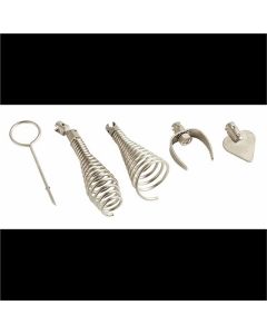 MLW48-53-2790 image(1) - Milwaukee Tool 5PC Medium Cable Head Attachment Kit w/ RUST GUARD Plating