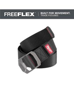 MLWM760B-M image(0) - Milwaukee Tool FREEFLEX Nylon Webbing 1.5 Inch Belt - Black - Medium