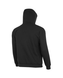 OBRZFC107-4XL image(1) - OBERON Hoodie - 100% FR/Arc-Rated Heavyweight 12 oz Cotton Fleece - Pullover - Black - Size: 4XL