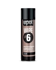 U Pol Products WIPE#6 UP0872 Solvent Based Degreaser, 450 mL Aerosol Can, Clear