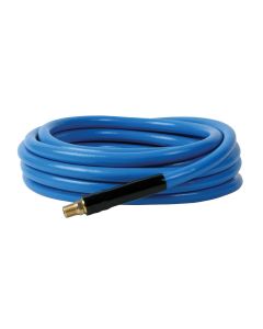Legacy Manufacturing Workforce Air Hose, 3/8" x 25', 1/4" NPT Fittings, Blue, PVC
