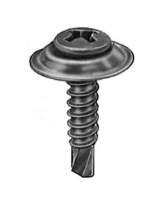 AVC11455 image(0) - AUVECO 11455 Phillips Oval/Sems Head Teks Point Countersunk Washer Tapping Screw, #8 Screw x 3/4 in L