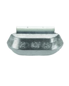 PWWCT060 image(0) - Wegmann Automotive 6oz Heavy-Duty Lead Uncoated Clip-on CT Series  Wheel Weight (Box of 25)