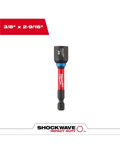 MLW49-66-0935 image(1) - Milwaukee Tool SHOCKWAVE 2-9/16 Inch Magnetic Nutdriver 3/8 Inch (250 Pk)