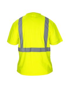 SAS690-1661 image(0) - SAS Safety BLACK BOTTOM T-SHIRT, CLASS 2  YELLOW WITH 2" REFL
