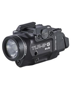 STL69431 image(0) - Streamlight TLR-8 X G Sub (GLOCK 43X/48 MOS | 43X/48 Rail) - Includes High and Low Switches, (1) CR123A Lithium Battery, Multi-Tool, and Mounting Kit with Key - Box - Black