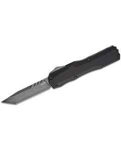 KER9000T image(0) - Kershaw Livewire Tanto Out-The-Front Automatic OTF internal Lock Tanto Blade EDC Folding Knife - Black - $1000 Min Vendor Direct Auto Knives Only. Cannot Ship to CA, CT, DE, MN. Contact Sales Rep.