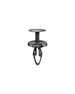 AUVECO 20880 Push-Type with Closed End Front Brake Caliper Cooling Duct Retainer, 18 mm Dia Head, Nylon, Black