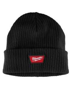 MLWM750B image(1) - Milwaukee Tool Rib-Knit Cuffed Beanie - Black