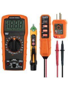 KLEMM320KIT image(0) - Klein Tools Digital Multimeter Electrical Test Kit