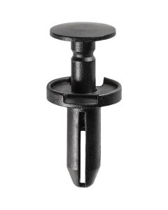 AVCAP19422 image(0) - AUVECO AP19422 Push-Type with Drive Pin Fascia Retainer, 23/32 in Dia Head x 29/32 in L Stem, Nylon, Black