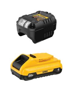 DEWALT 20V MAX** Battery, Compact Starter Kit, 4.0-Ah
