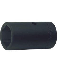 KKN14118M-19X21 image(0) - Ko-ken USA 14118M-19X21 1/2 Sq. Dr. Double Ended Socket 19 x 21mm 6 point Length 57mm