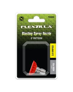 LEGPW4005 image(1) - Flexzilla Quick-Connect Blasting Spray Nozzle, 1/4", 0&deg;, Red, Stainless Steel/Plastic