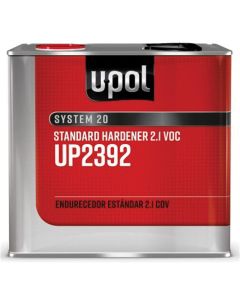 U Pol Products SYSTEM 20 UP2391 Standard Hardener, 1 L Tin, Clear, Liquid, Use With: 2.1 VOC 2K Primers and Clearcoats